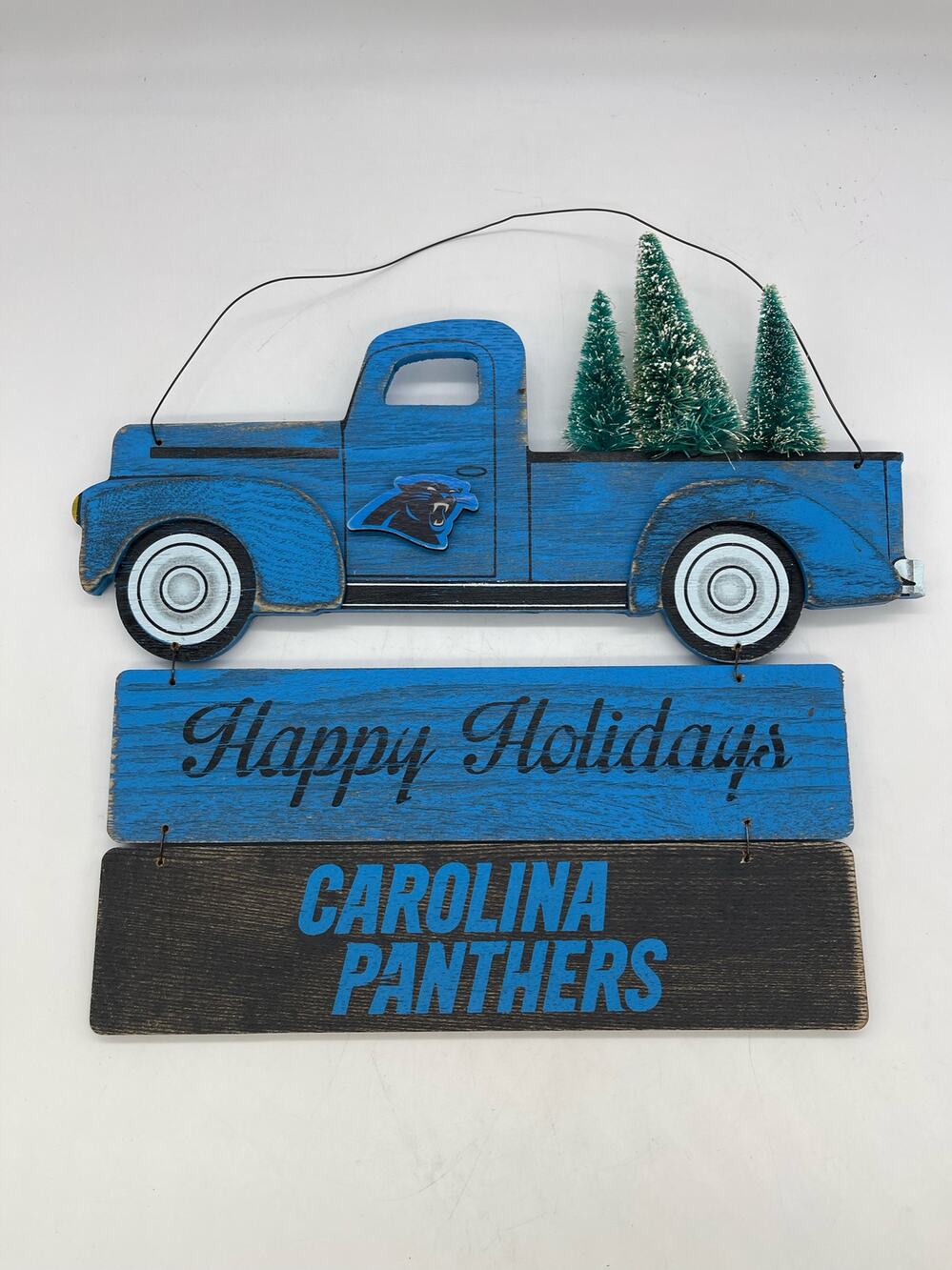 Carolina Panthers Happy Holidays Wall Decor